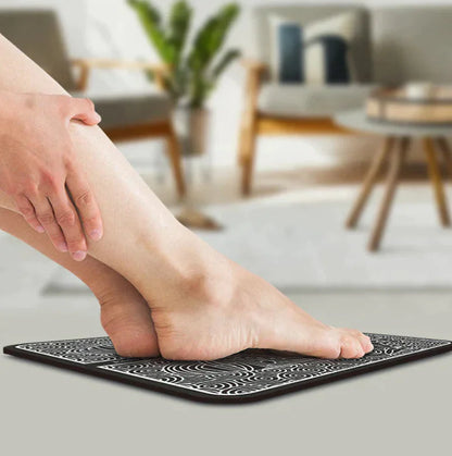 Smart EMS Bio-Electric Foot Massager Mat - Portable Intelligent Muscle Stimulator
